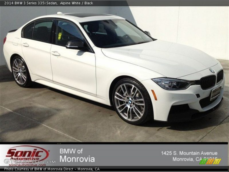 Alpine White / Black 2014 BMW 3 Series 335i Sedan