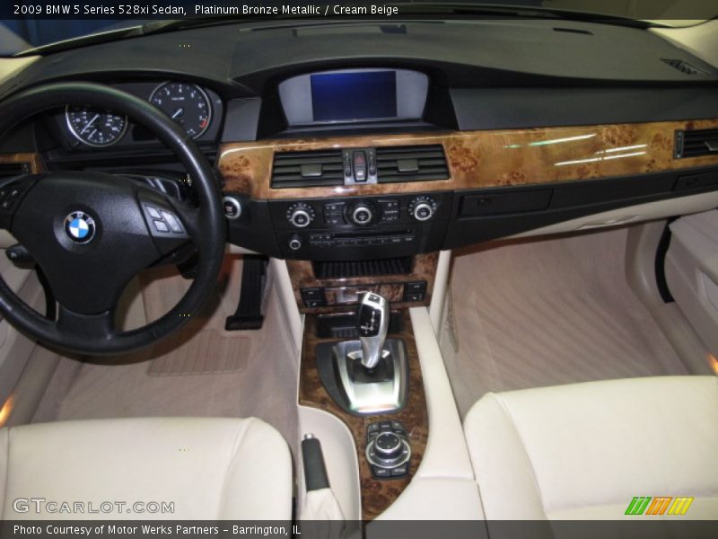 Platinum Bronze Metallic / Cream Beige 2009 BMW 5 Series 528xi Sedan
