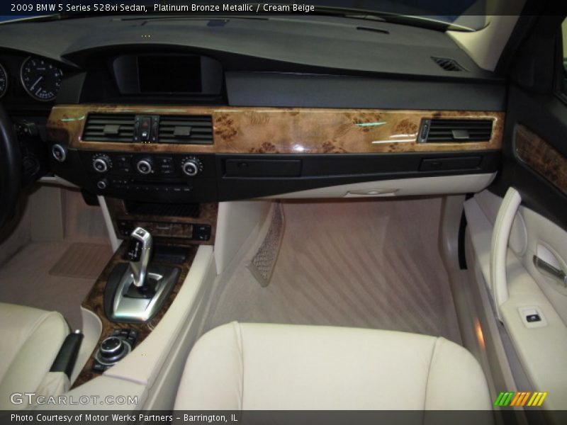 Platinum Bronze Metallic / Cream Beige 2009 BMW 5 Series 528xi Sedan