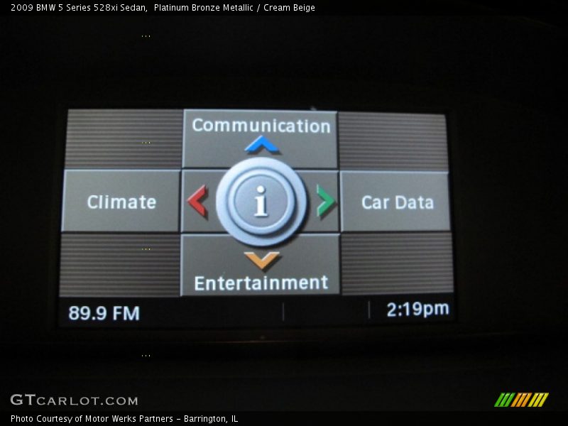 Platinum Bronze Metallic / Cream Beige 2009 BMW 5 Series 528xi Sedan