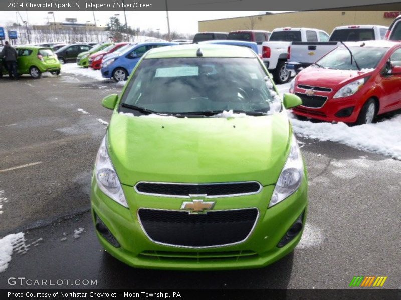 Jalapeno / Silver/Green 2014 Chevrolet Spark LS