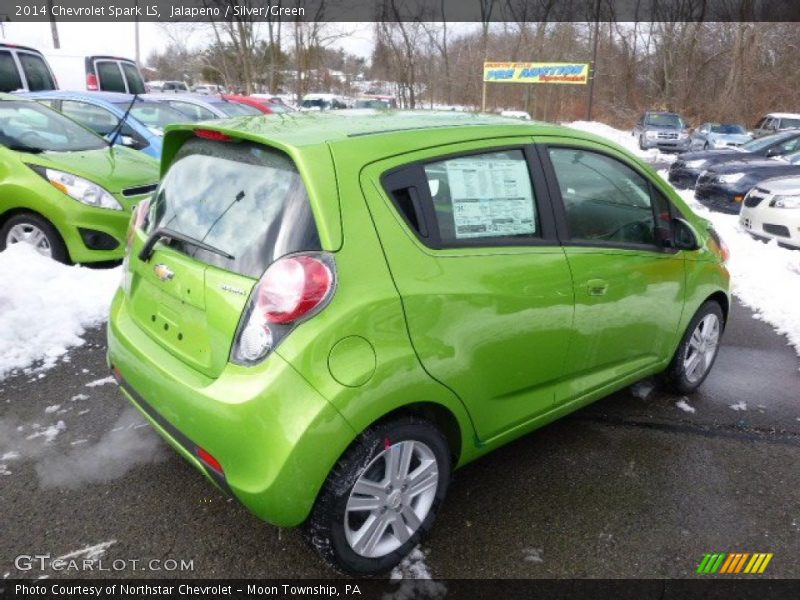 Jalapeno / Silver/Green 2014 Chevrolet Spark LS