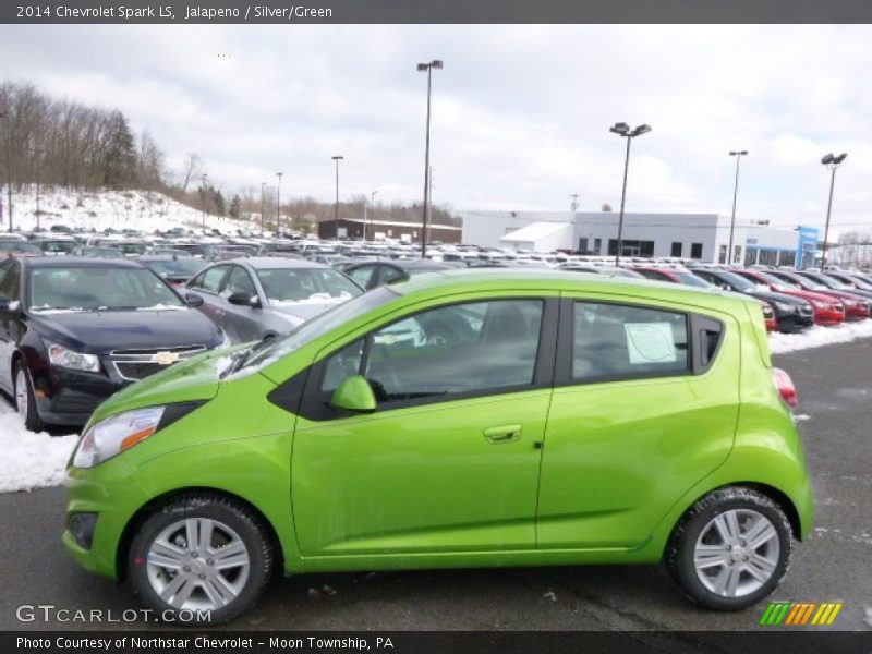 Jalapeno / Silver/Green 2014 Chevrolet Spark LS