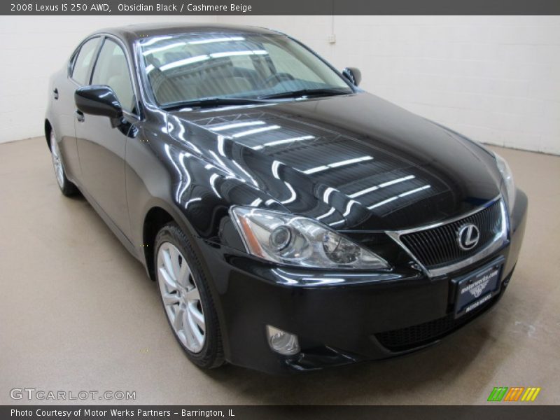 Obsidian Black / Cashmere Beige 2008 Lexus IS 250 AWD