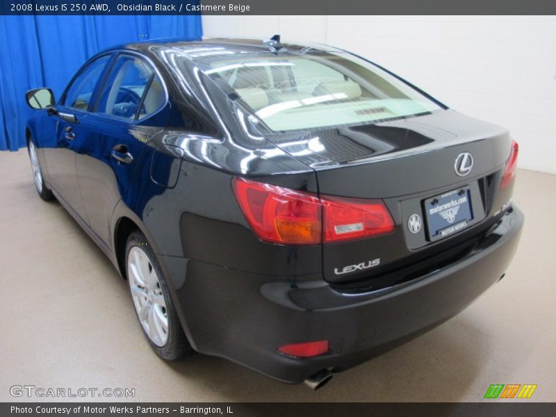 Obsidian Black / Cashmere Beige 2008 Lexus IS 250 AWD