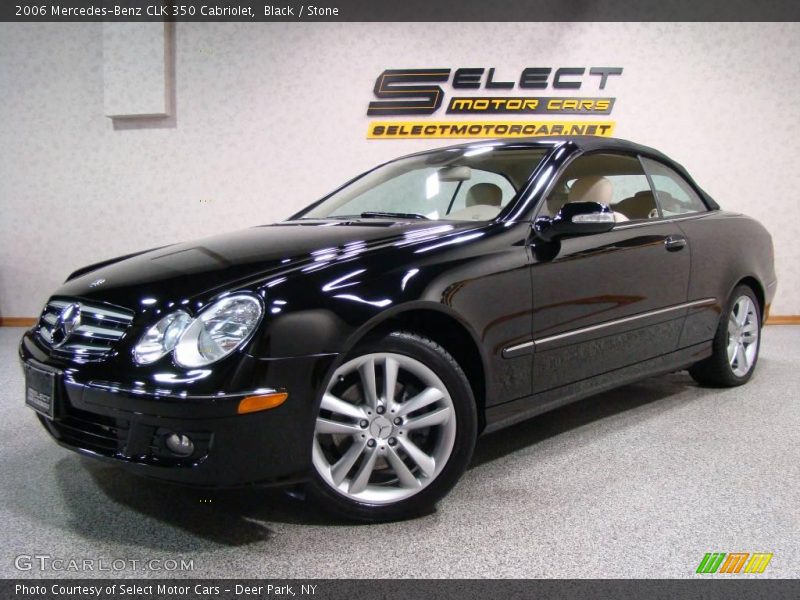 Black / Stone 2006 Mercedes-Benz CLK 350 Cabriolet