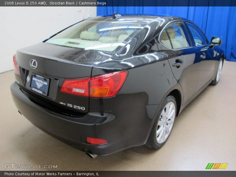 Obsidian Black / Cashmere Beige 2008 Lexus IS 250 AWD