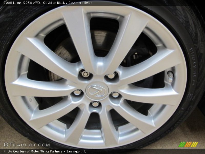 Obsidian Black / Cashmere Beige 2008 Lexus IS 250 AWD