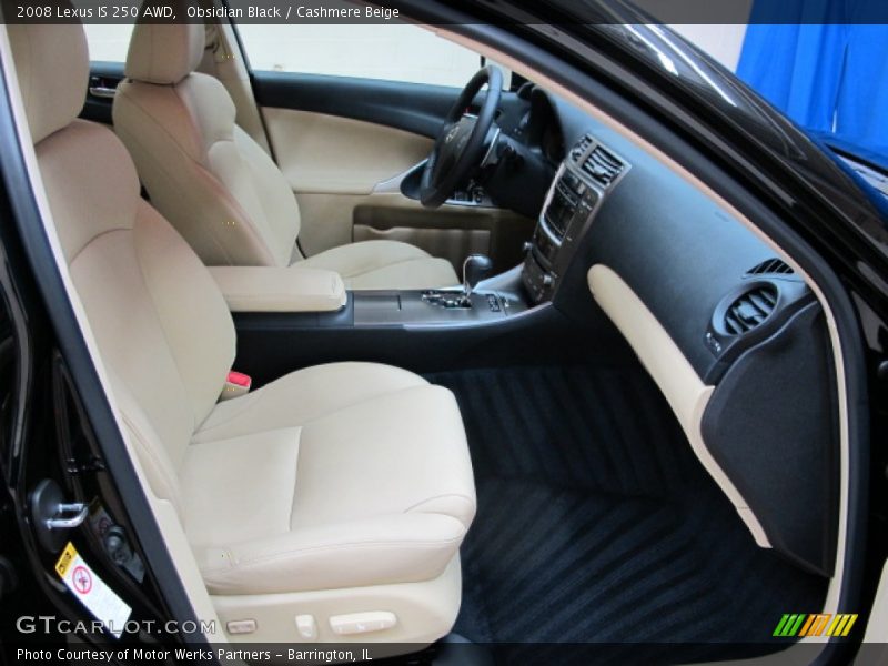 Obsidian Black / Cashmere Beige 2008 Lexus IS 250 AWD