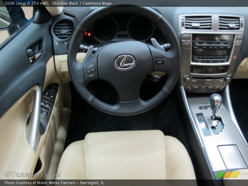 Obsidian Black / Cashmere Beige 2008 Lexus IS 250 AWD