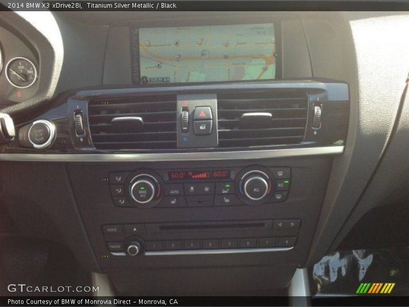 Titanium Silver Metallic / Black 2014 BMW X3 xDrive28i