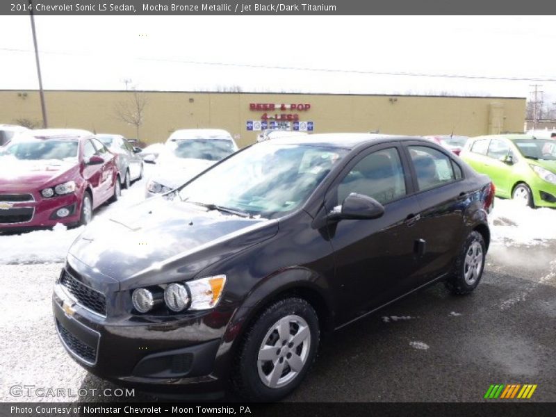 Mocha Bronze Metallic / Jet Black/Dark Titanium 2014 Chevrolet Sonic LS Sedan