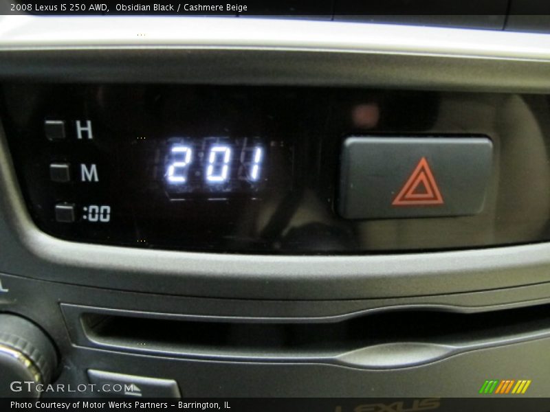 Obsidian Black / Cashmere Beige 2008 Lexus IS 250 AWD