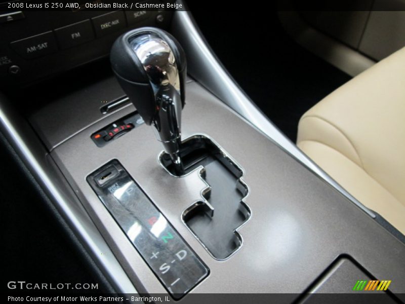 Obsidian Black / Cashmere Beige 2008 Lexus IS 250 AWD