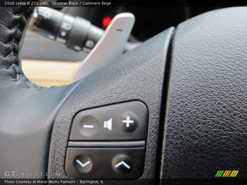 Obsidian Black / Cashmere Beige 2008 Lexus IS 250 AWD