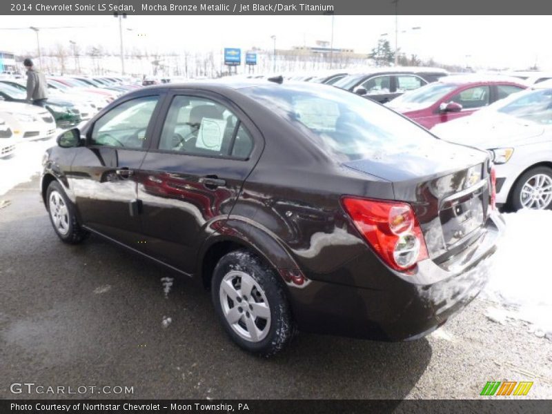 Mocha Bronze Metallic / Jet Black/Dark Titanium 2014 Chevrolet Sonic LS Sedan