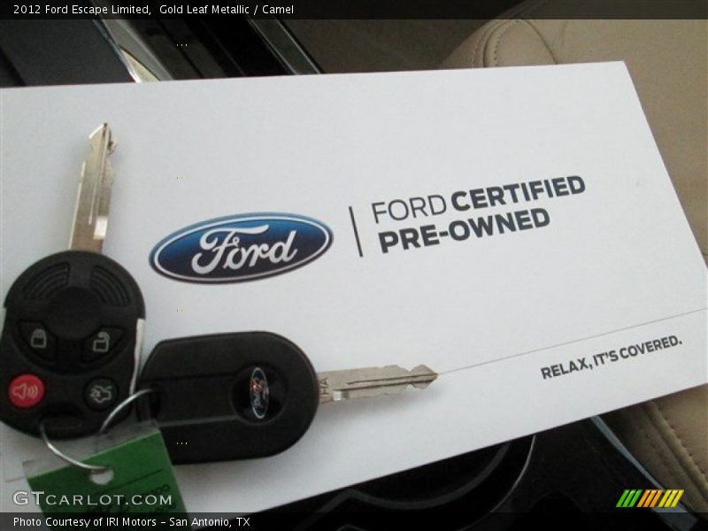 Gold Leaf Metallic / Camel 2012 Ford Escape Limited