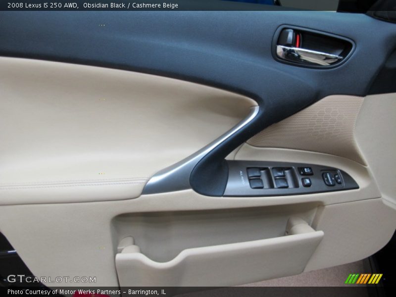 Obsidian Black / Cashmere Beige 2008 Lexus IS 250 AWD
