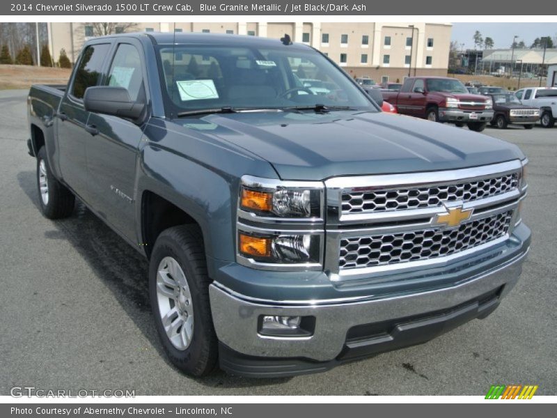 Blue Granite Metallic / Jet Black/Dark Ash 2014 Chevrolet Silverado 1500 LT Crew Cab