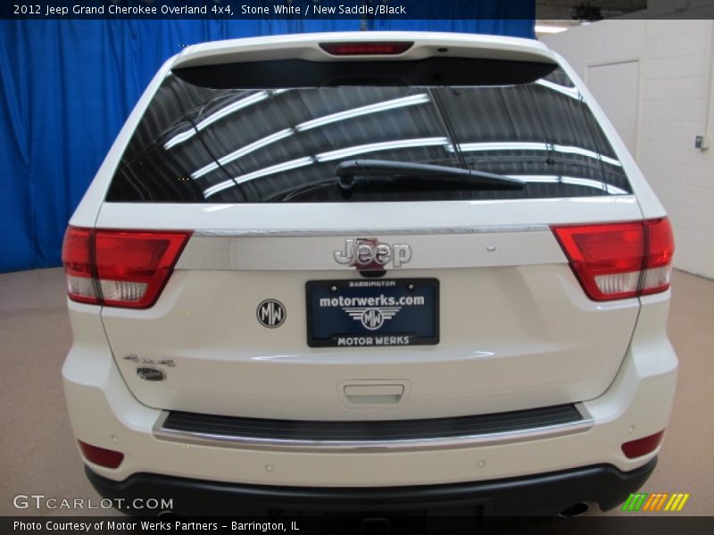 Stone White / New Saddle/Black 2012 Jeep Grand Cherokee Overland 4x4