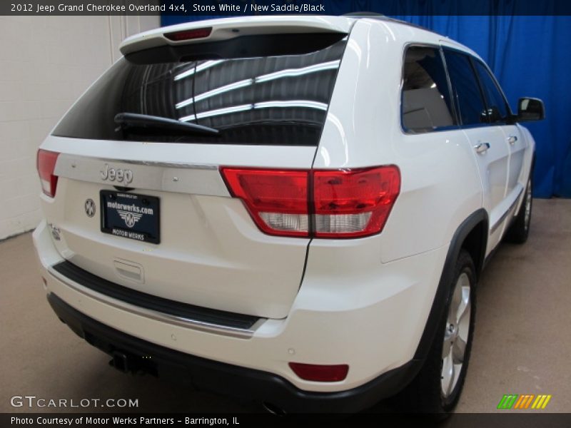 Stone White / New Saddle/Black 2012 Jeep Grand Cherokee Overland 4x4