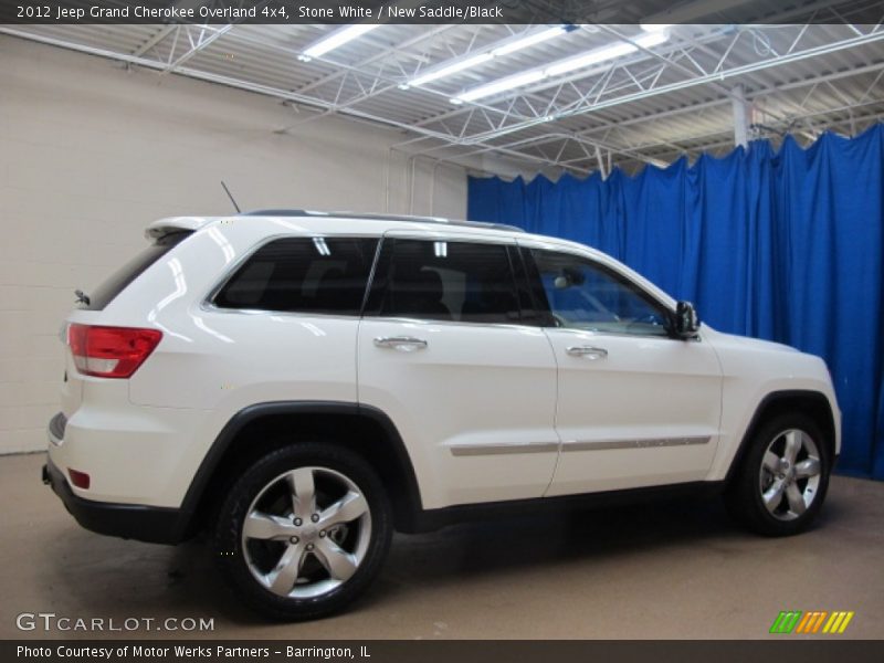 Stone White / New Saddle/Black 2012 Jeep Grand Cherokee Overland 4x4