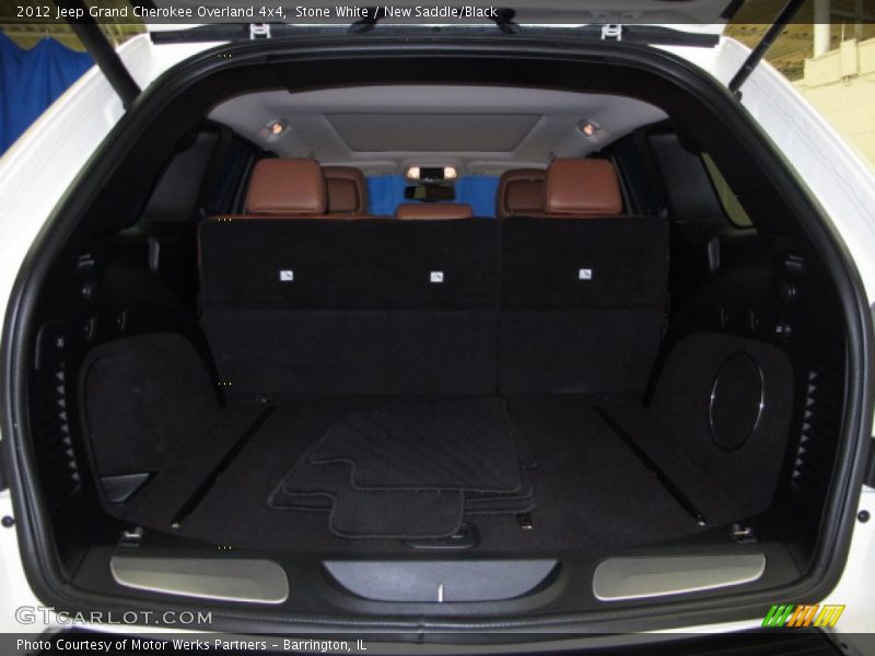 Stone White / New Saddle/Black 2012 Jeep Grand Cherokee Overland 4x4