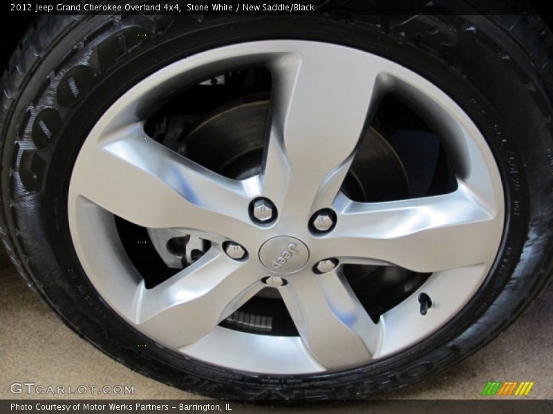 Stone White / New Saddle/Black 2012 Jeep Grand Cherokee Overland 4x4