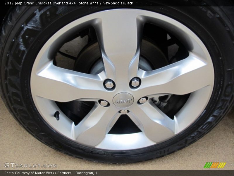 Stone White / New Saddle/Black 2012 Jeep Grand Cherokee Overland 4x4