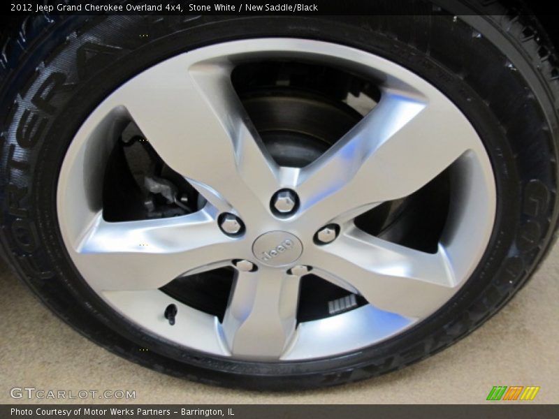Stone White / New Saddle/Black 2012 Jeep Grand Cherokee Overland 4x4