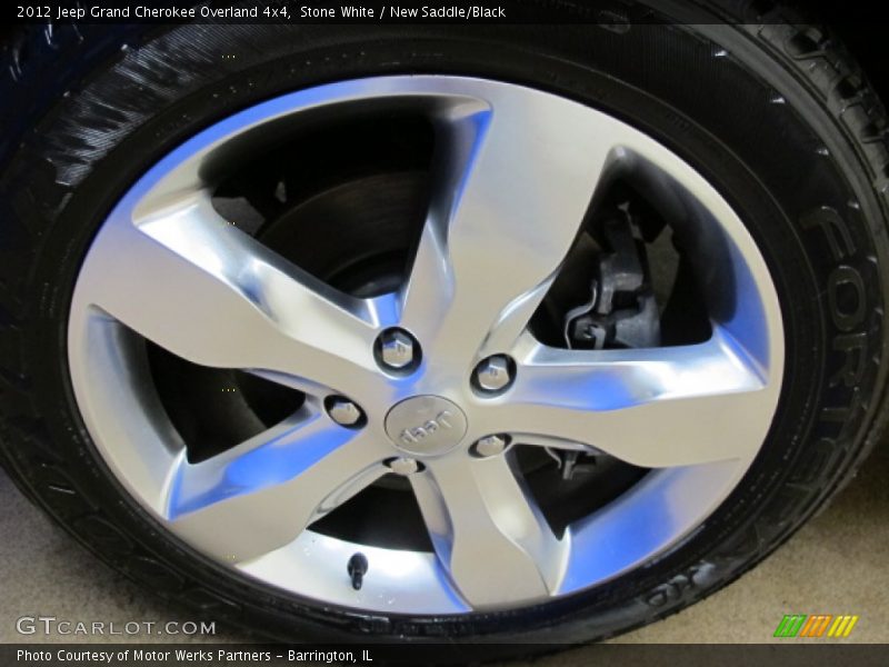 Stone White / New Saddle/Black 2012 Jeep Grand Cherokee Overland 4x4