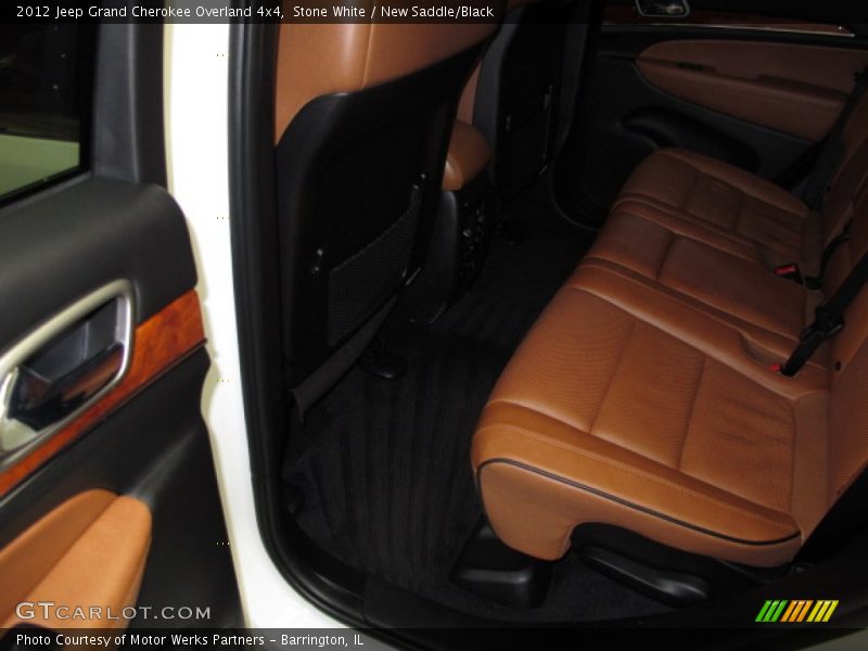 Stone White / New Saddle/Black 2012 Jeep Grand Cherokee Overland 4x4