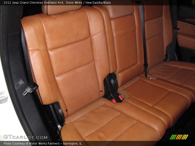 Stone White / New Saddle/Black 2012 Jeep Grand Cherokee Overland 4x4