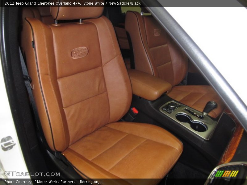 Stone White / New Saddle/Black 2012 Jeep Grand Cherokee Overland 4x4