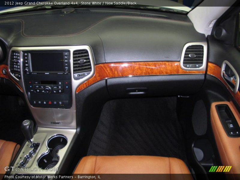 Stone White / New Saddle/Black 2012 Jeep Grand Cherokee Overland 4x4