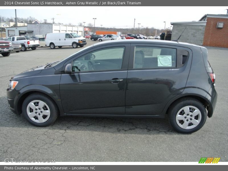 Ashen Gray Metallic / Jet Black/Dark Titanium 2014 Chevrolet Sonic LS Hatchback