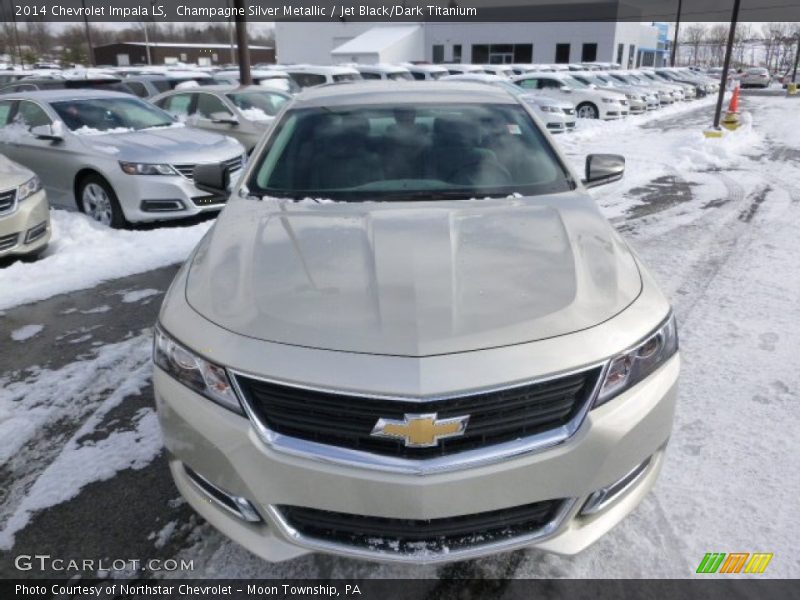 Champagne Silver Metallic / Jet Black/Dark Titanium 2014 Chevrolet Impala LS
