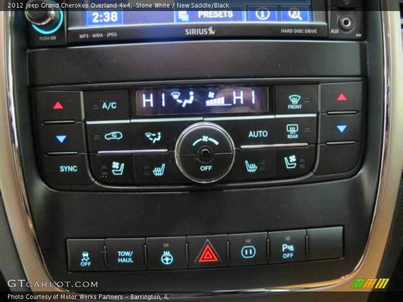 Stone White / New Saddle/Black 2012 Jeep Grand Cherokee Overland 4x4