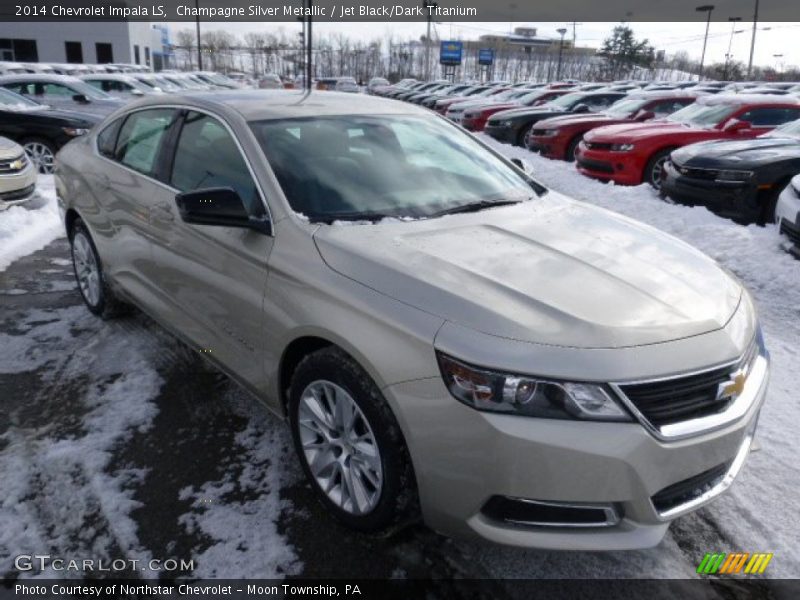 Champagne Silver Metallic / Jet Black/Dark Titanium 2014 Chevrolet Impala LS