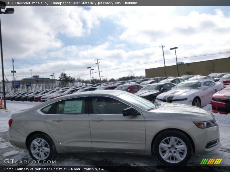 Champagne Silver Metallic / Jet Black/Dark Titanium 2014 Chevrolet Impala LS