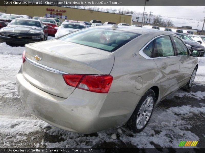Champagne Silver Metallic / Jet Black/Dark Titanium 2014 Chevrolet Impala LS