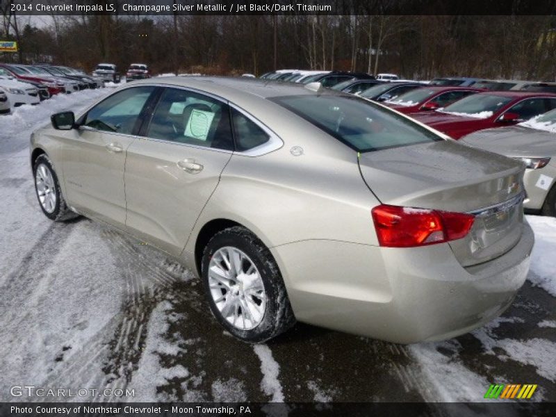 Champagne Silver Metallic / Jet Black/Dark Titanium 2014 Chevrolet Impala LS