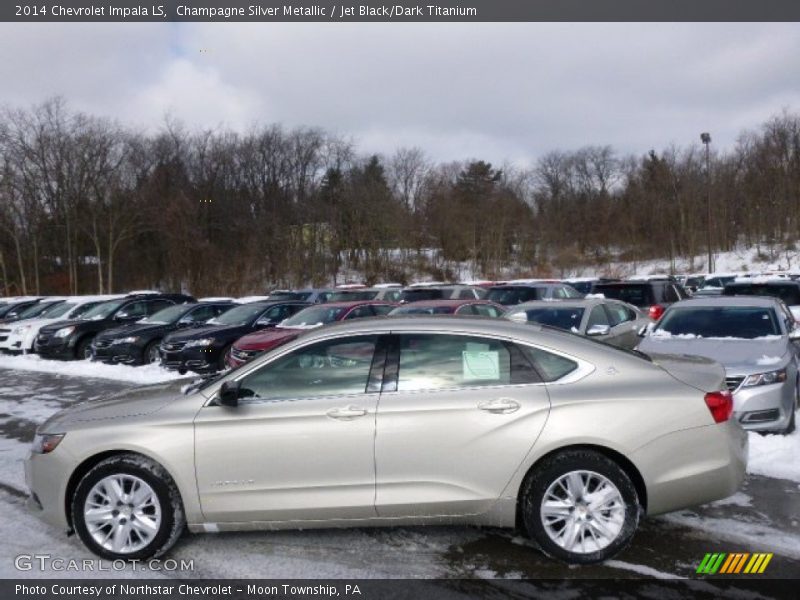 Champagne Silver Metallic / Jet Black/Dark Titanium 2014 Chevrolet Impala LS