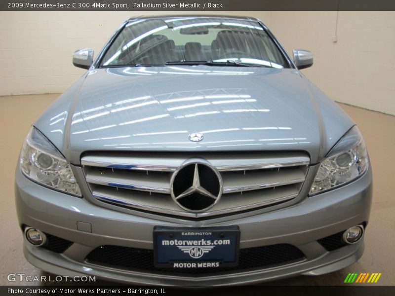 Palladium Silver Metallic / Black 2009 Mercedes-Benz C 300 4Matic Sport