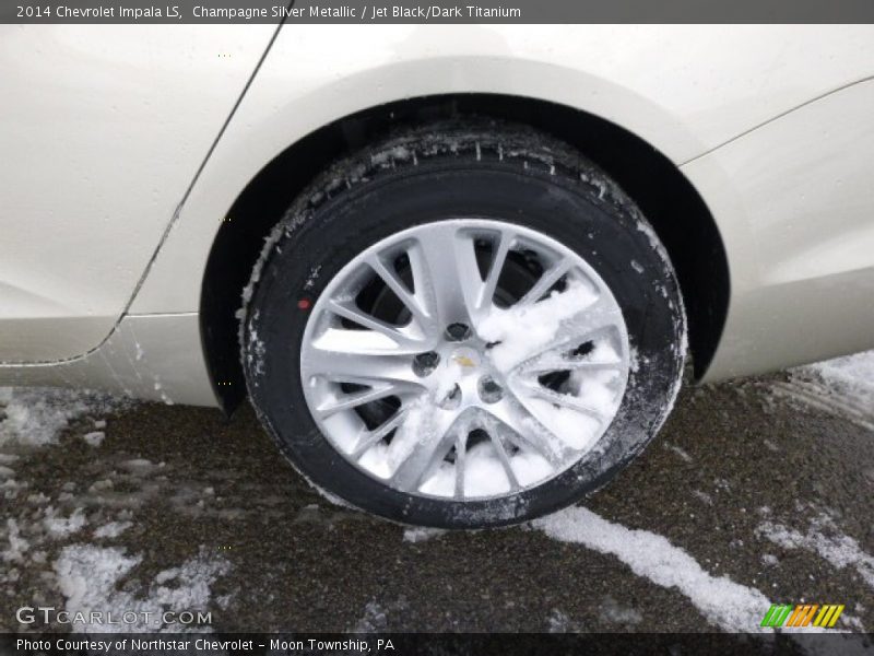 Champagne Silver Metallic / Jet Black/Dark Titanium 2014 Chevrolet Impala LS