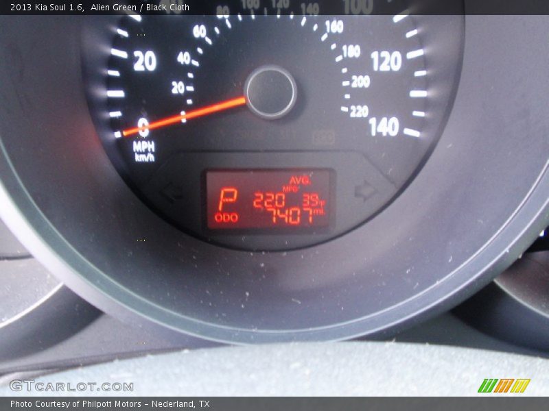 Alien Green / Black Cloth 2013 Kia Soul 1.6