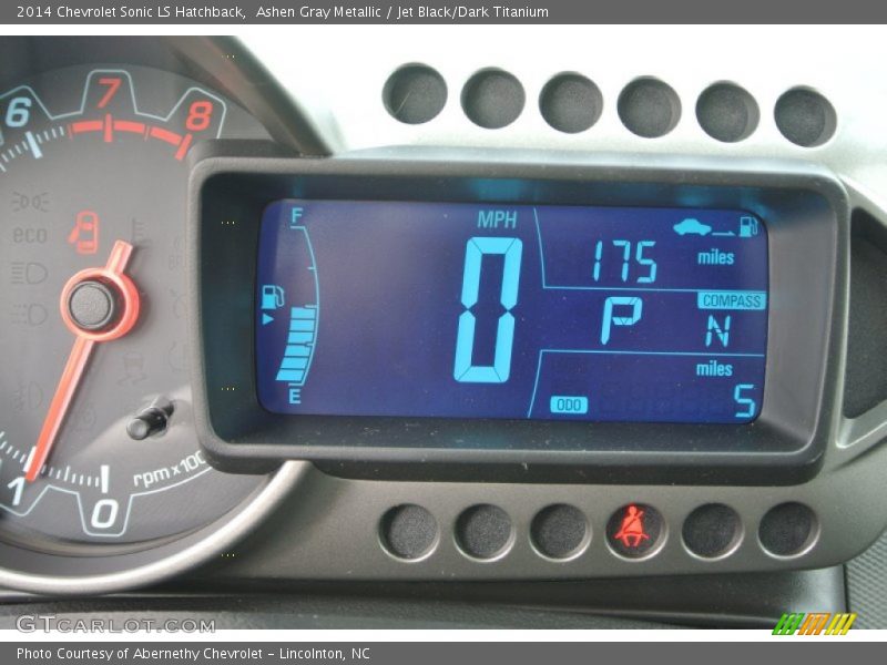 Ashen Gray Metallic / Jet Black/Dark Titanium 2014 Chevrolet Sonic LS Hatchback