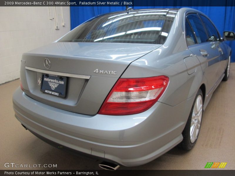 Palladium Silver Metallic / Black 2009 Mercedes-Benz C 300 4Matic Sport