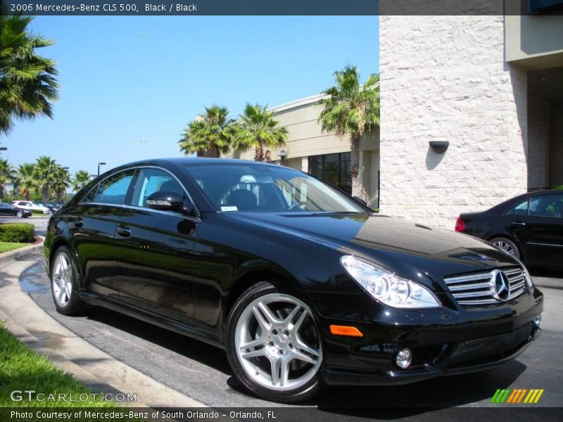 Black / Black 2006 Mercedes-Benz CLS 500