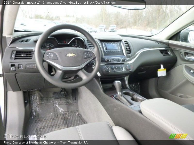 Champagne Silver Metallic / Jet Black/Dark Titanium 2014 Chevrolet Impala LS